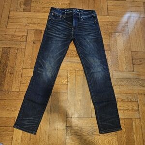 American Eagle Outfitters Men's Dark Blue Jeans
